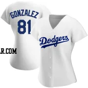 Victor Gonzalez Women's Los Angeles Dodgers White Authentic Home Jersey