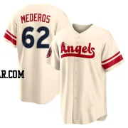 Victor Mederos Men's Los Angeles Angels Cream Replica 2022 City Connect Jersey