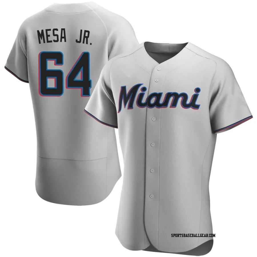 Victor Mesa Jr. Men's Miami Marlins Gray Authentic Road Jersey