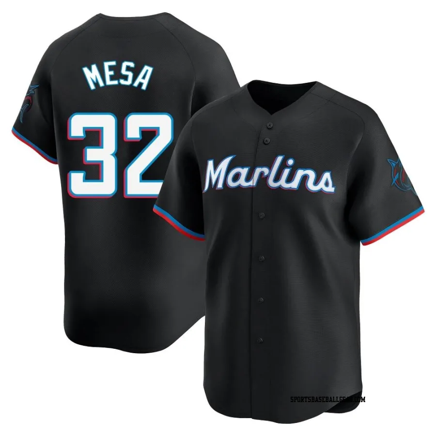 Victor Mesa Men's Miami Marlins Black Limited Alternate Jersey