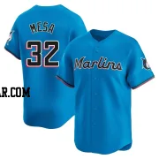 Victor Mesa Men's Miami Marlins Blue Limited Alternate Jersey