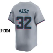 Victor Mesa Men's Miami Marlins Gray Limited Road Jersey