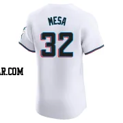 Victor Mesa Men's Miami Marlins White Elite Home Jersey
