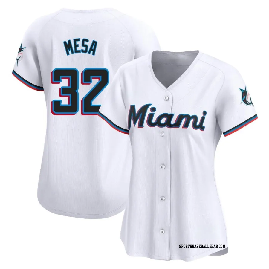 Victor Mesa Women's Miami Marlins White Limited Home Jersey
