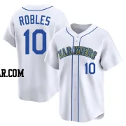 Victor Robles Youth Seattle Mariners White Limited Throwback Cooperstown Collection Jersey