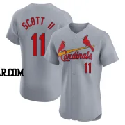 Victor Scott II Men's St. Louis Cardinals Gray Elite Road Jersey