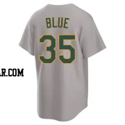 Vida Blue Youth Oakland Athletics Gray Replica Away 2.0 Jersey