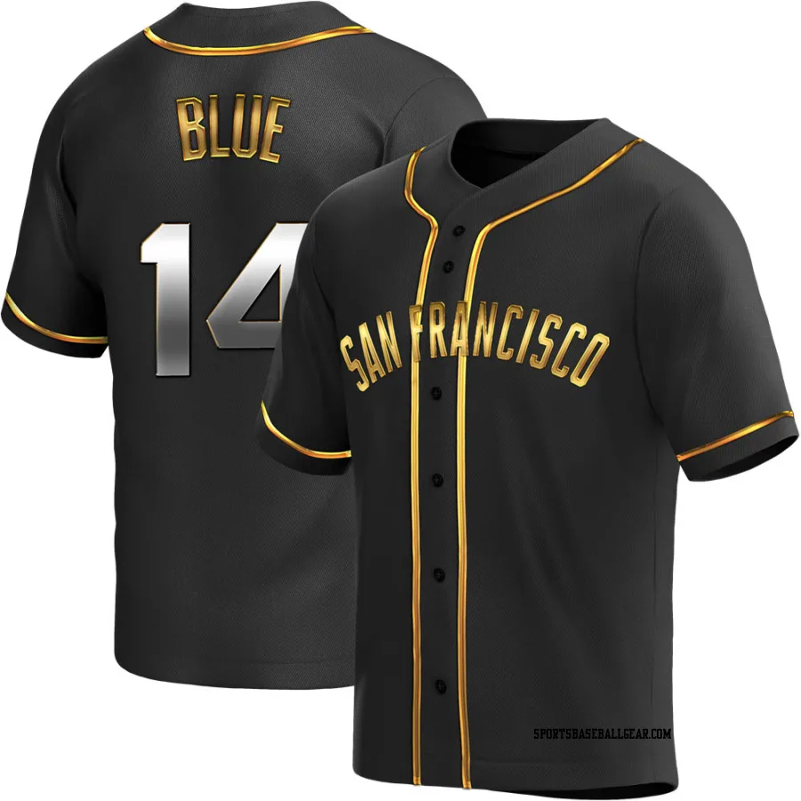 Vida Blue Youth San Francisco Giants Black Golden Replica Alternate Jersey