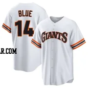 Vida Blue Youth San Francisco Giants White Limited Throwback Cooperstown Collection Jersey