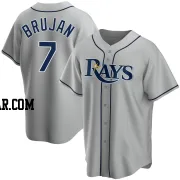 Vidal Brujan Youth Tampa Bay Rays Gray Replica Road Jersey