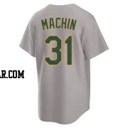 Vimael Machin Men's Oakland Athletics Gray Replica Away 2.0 Jersey
