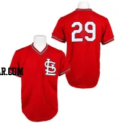 Vince Coleman Men's St. Louis Cardinals Red Authentic Throwback Jersey