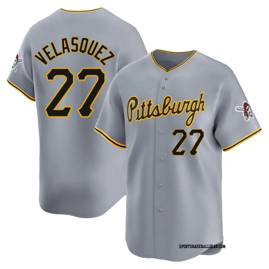 Vince Velasquez Men's Pittsburgh Pirates Gray Limited Away Jersey