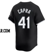 Vinny Capra Men's Chicago White Sox Black Limited Alternate Jersey
