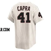 Vinny Capra Men's Chicago White Sox Cream Limited Throwback Cooperstown Jersey