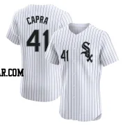 Vinny Capra Men's Chicago White Sox White Elite Home Jersey