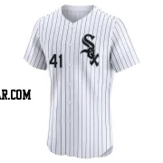 Vinny Capra Men's Chicago White Sox White Elite Home Jersey
