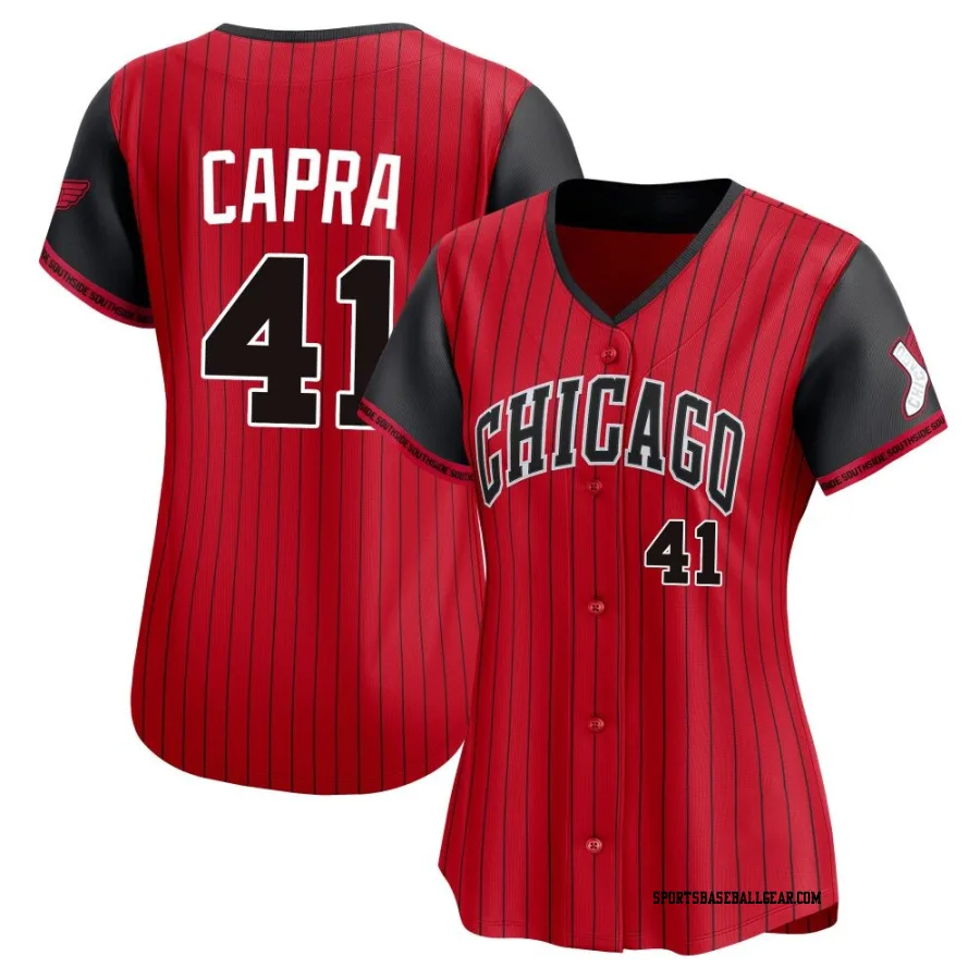 Vinny Capra Women's Chicago White Sox Red/Black Limited 2025 City Connect Jersey
