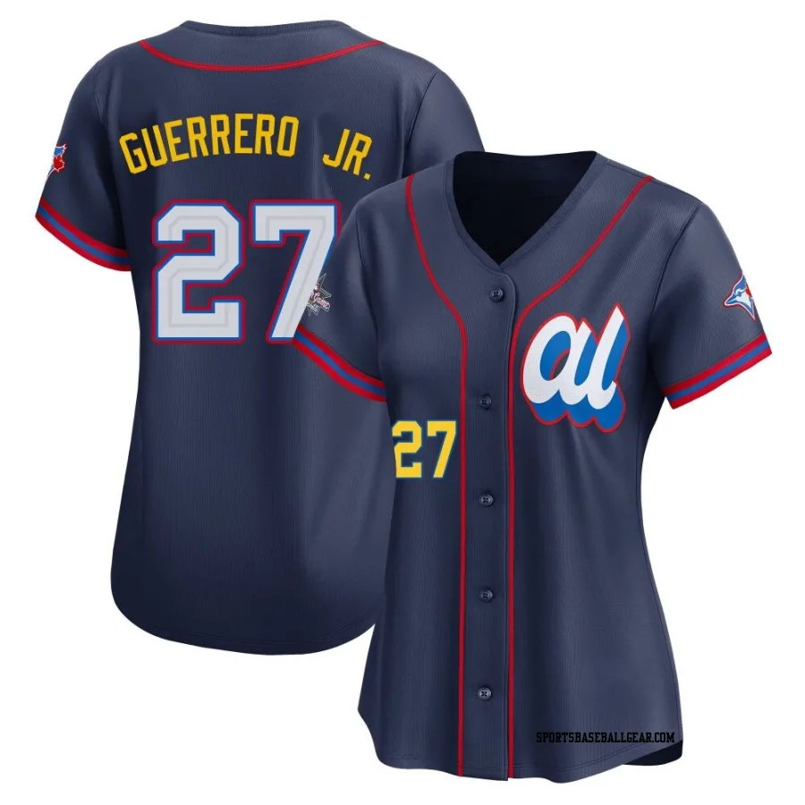 Vladimir Guerrero Jr. Women's Toronto Blue Jays Navy Limited American League 2025 All-Star Edition Jersey
