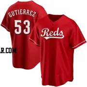 Vladimir Gutierrez Men's Cincinnati Reds Red Replica Alternate Jersey