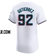 Vladimir Gutierrez Men's Miami Marlins White Elite Home Jersey