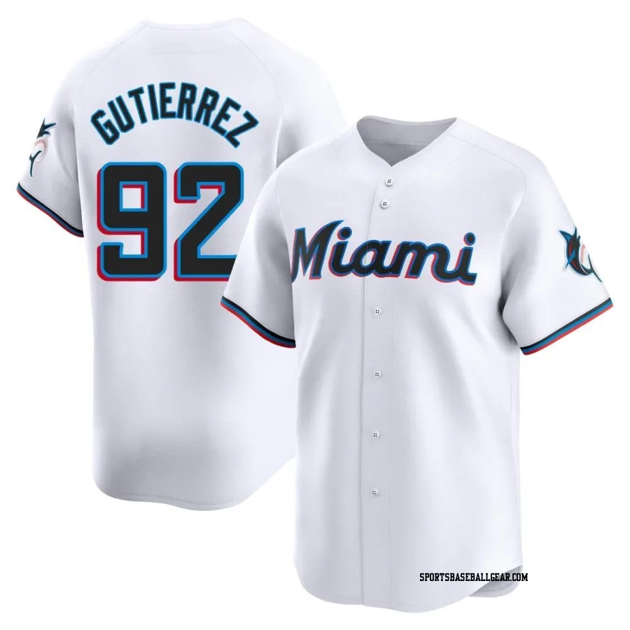Vladimir Gutierrez Men's Miami Marlins White Limited Home Jersey