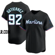 Vladimir Gutierrez Youth Miami Marlins Black Limited Alternate Jersey