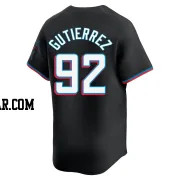Vladimir Gutierrez Youth Miami Marlins Black Limited Alternate Jersey