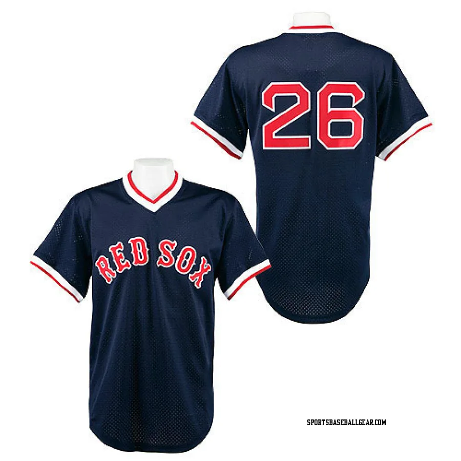 Wade Boggs Men's Boston Red Sox Navy Blue Authentic 1991 Throwback Jersey