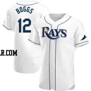 Wade Boggs Men's Tampa Bay Rays White Authentic Home Jersey