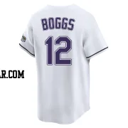 Wade Boggs Youth Tampa Bay Rays White Limited Throwback Cooperstown Jersey