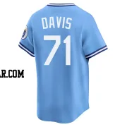 Wade Davis Men's Kansas City Royals Light Blue Limited Throwback Cooperstown Collection Jersey