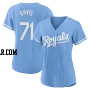 Wade Davis Women's Kansas City Royals Light Blue Authentic 2022 Alternate Jersey