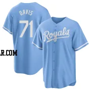 Wade Davis Youth Kansas City Royals Light Blue Replica 2022 Alternate Jersey