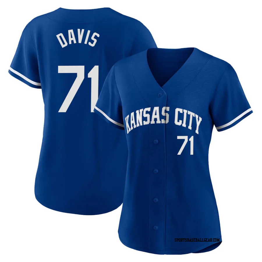 Wade Davis Youth Kansas City Royals Royal Replica 2022 Alternate Jersey