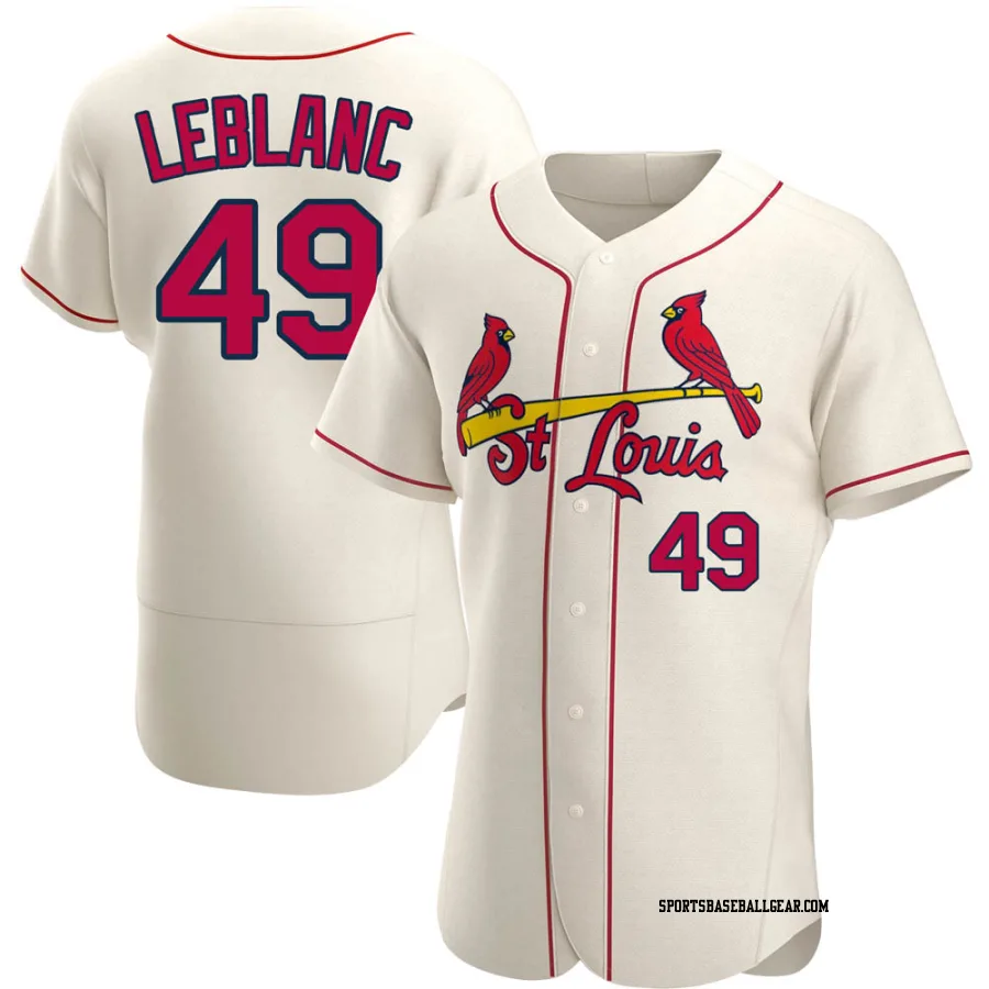 Wade LeBlanc Men's St. Louis Cardinals Cream Authentic Alternate Jersey