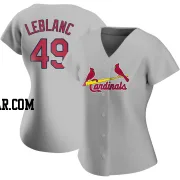 Wade LeBlanc Women's St. Louis Cardinals Gray Authentic Road Jersey