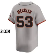 Wade Meckler Men's San Francisco Giants Gray Limited Away Jersey
