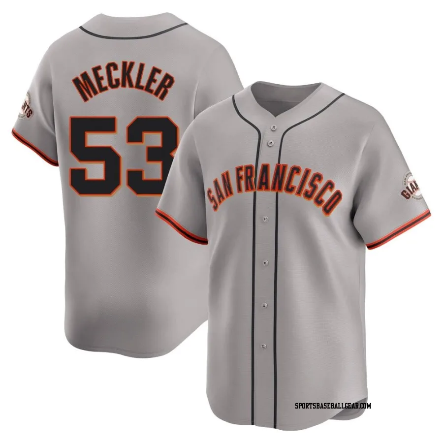Wade Meckler Youth San Francisco Giants Gray Limited Away Jersey