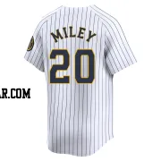 Wade Miley Men's Milwaukee Brewers White Limited Alternate Jersey