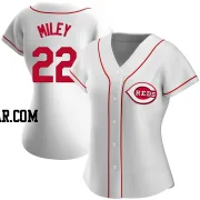 Wade Miley Women's Cincinnati Reds White Authentic Home Jersey