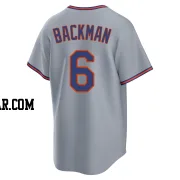 Wally Backman Men's New York Mets Gray Replica Away 2.0 Jersey