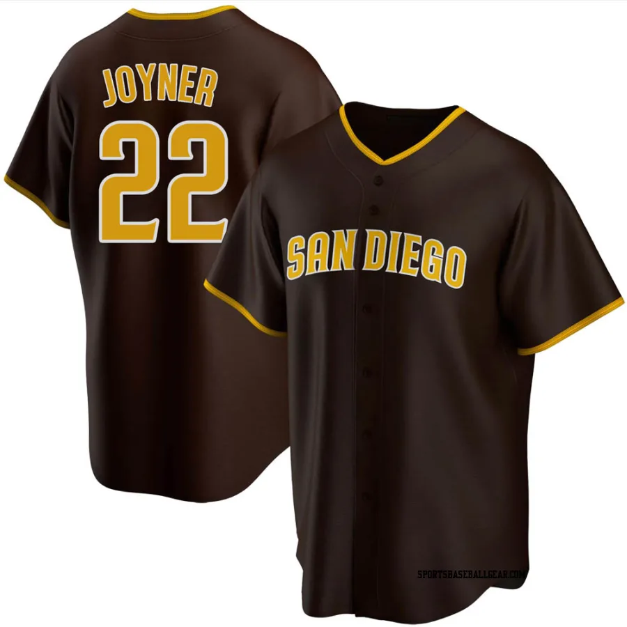 Wally Joyner Youth San Diego Padres Brown Replica Road Jersey