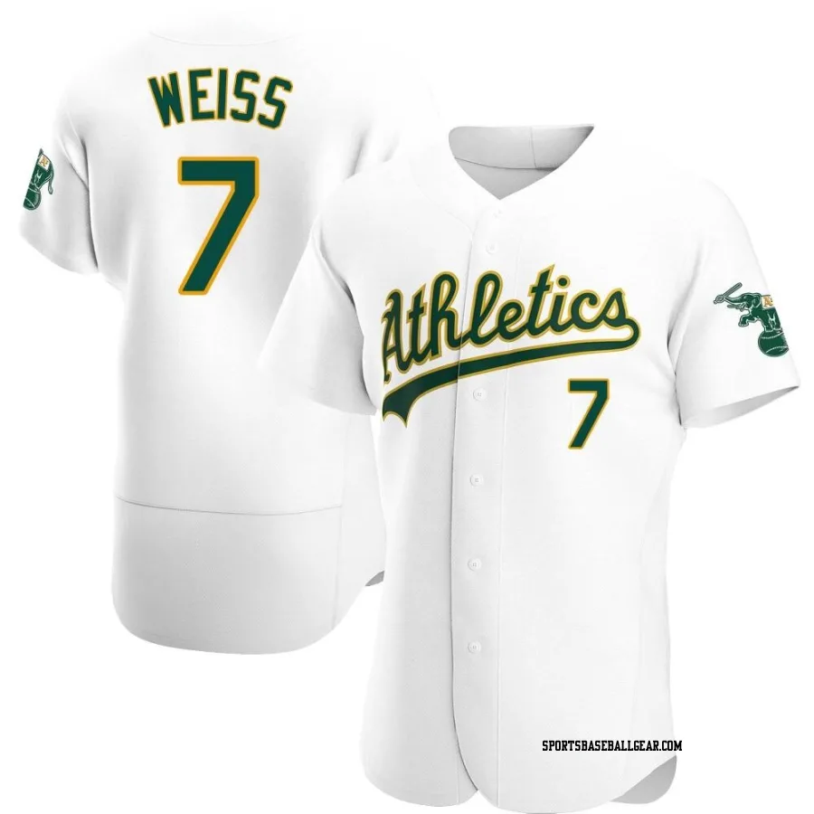 Walt Weiss Men's Oakland Athletics White Authentic Home Jersey