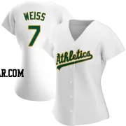 Walt Weiss Women's Oakland Athletics White Replica Home Jersey