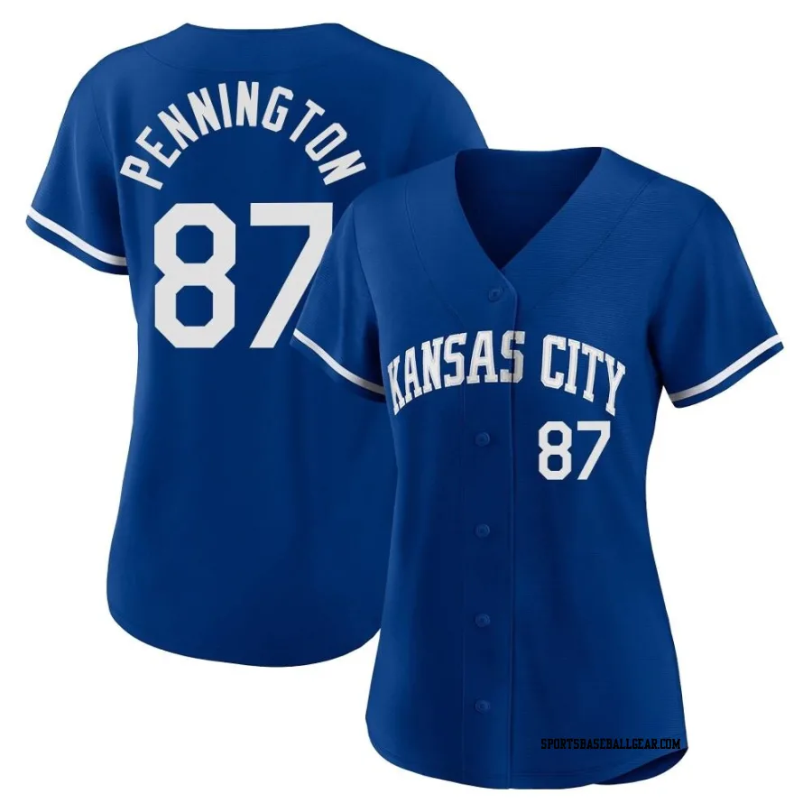 Walter Pennington Men's Kansas City Royals Royal Replica 2022 Alternate Jersey