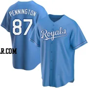 Walter Pennington Youth Kansas City Royals Light Blue Replica Alternate Jersey