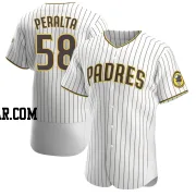 Wandy Peralta Men's San Diego Padres White/Brown Authentic Home Jersey