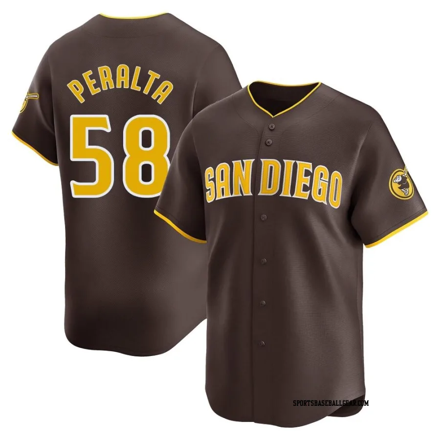 Wandy Peralta Youth San Diego Padres Brown Limited Away Jersey