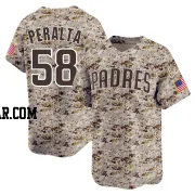 Wandy Peralta Youth San Diego Padres Camo Limited 2nd Alternate Jersey